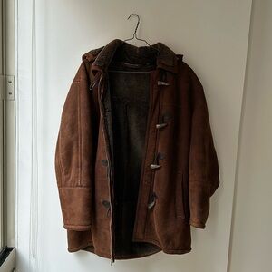 Vintage oversized leather jacket